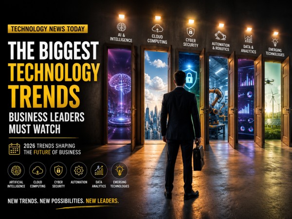 Futuristic technology interface representing innovation, artificial intelligence, and digital transformation in business.