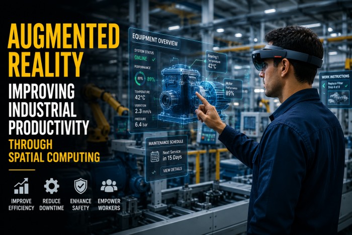 Augmented Reality improving industrial productivity through spatial computing