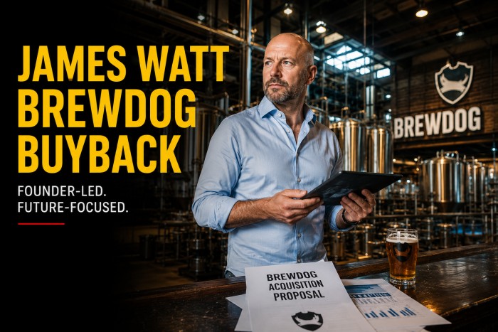 James Watt BrewDog buyback highlighting founder-led business turnaround and leadership strategy