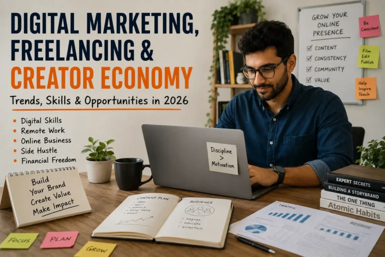 Digital Marketing, Freelancing & Creator Economy: The Future of Work
