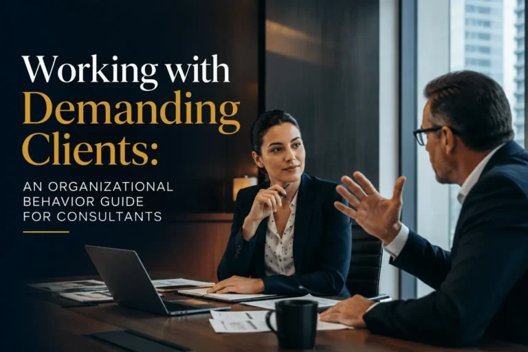 Working with Demanding Clients: An Organizational Behavior Guide for Consultants
