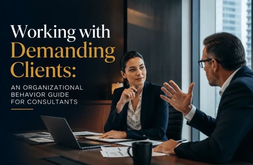 Working with Demanding Clients: An Organizational Behavior Guide for Consultants
