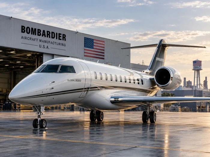 Bombardier Global 8000 private jet